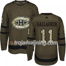 Montreal Canadiens tröja Brendan Gallagher 11 Adidas 2017-2018 Camo Grön Authentic - NHL Tröjor Herr